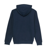 Felpa con cappuccio con logo GCN Word - blu navy